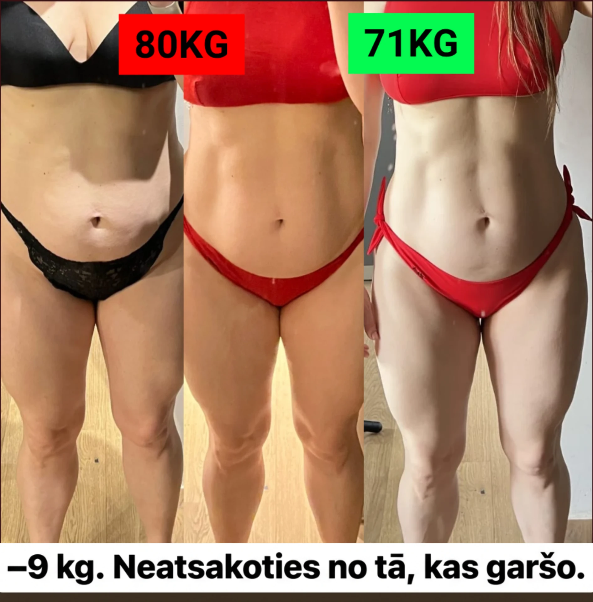 Klientes pārvērtība pirms un pēc