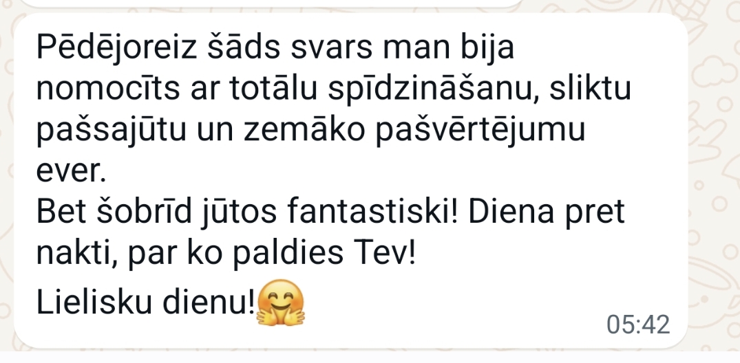 Atsauksmes ekrānuzņēmums: Diena pret nakti