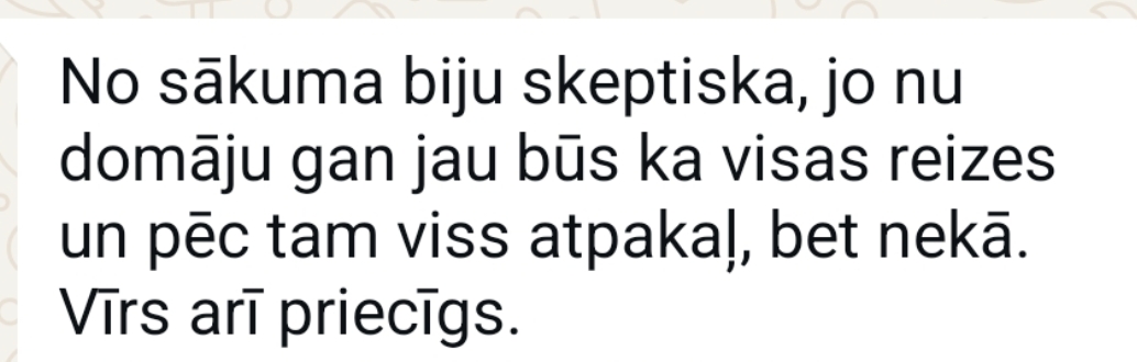 Atsauksmes ekrānuzņēmums: Rezultāts paliek