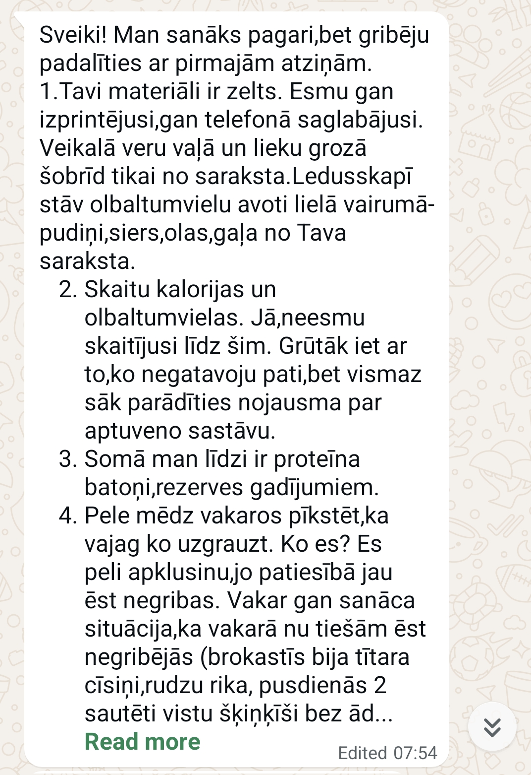 Atsauksmes ekrānuzņēmums: Jauni ieradumi veikalā