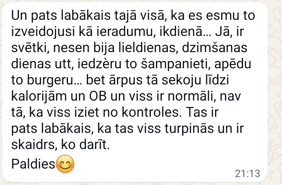 Atsauksmes ekrānuzņēmums: Kontrole bez ierobežojumiem